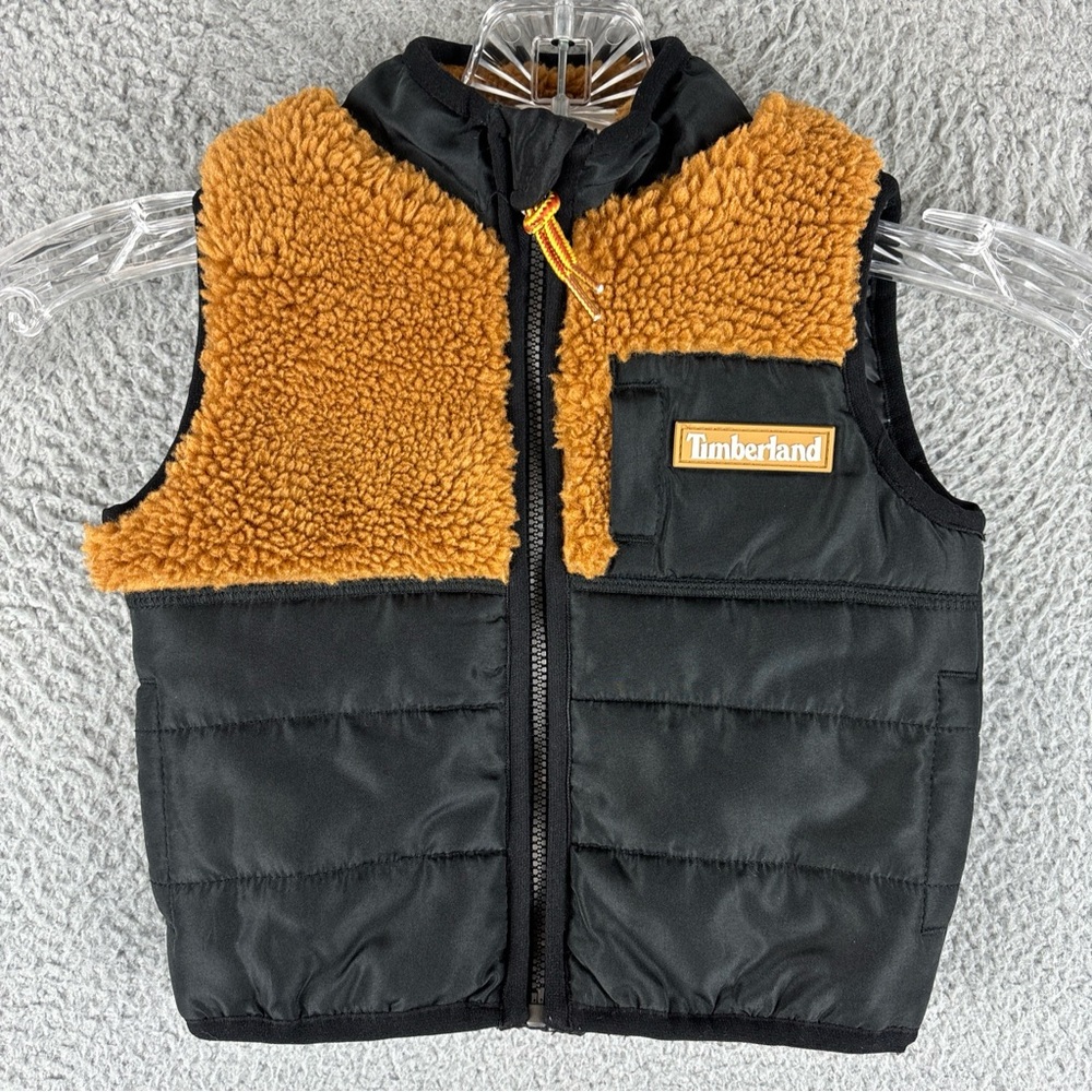 Timberland Puffer Fleece Vest Baby Boys‎ Size 3-6 M Months